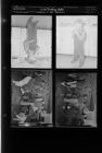 Child drinking water; Vandalism at Epps High School (4 Negatives), December 1955 - February 1956, undated [Sleeve 6, Folder b, Box 9]